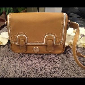 Guess faux leather sandstone strap bag